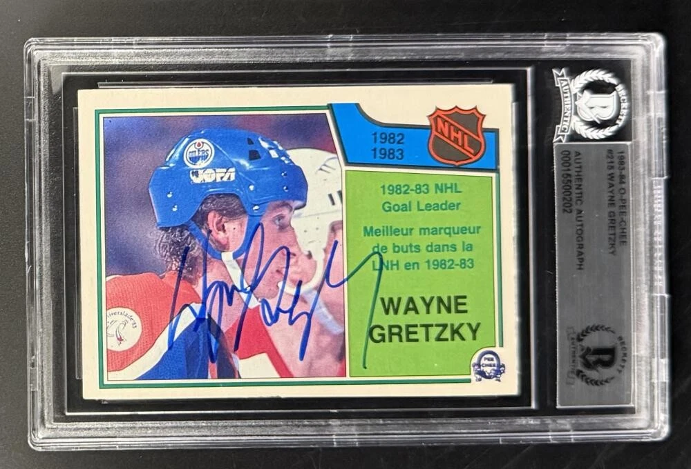 Wayne Gretzky Signed Autograph '82 O-Pee-Chee Oilers Trading Card 10 Beckett COA