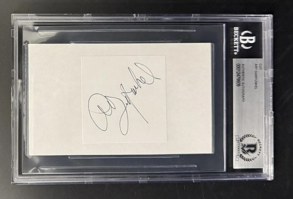 Art Garfunkel Signed Autograph Beckett COA Slabbed Signature Card Paul Simon