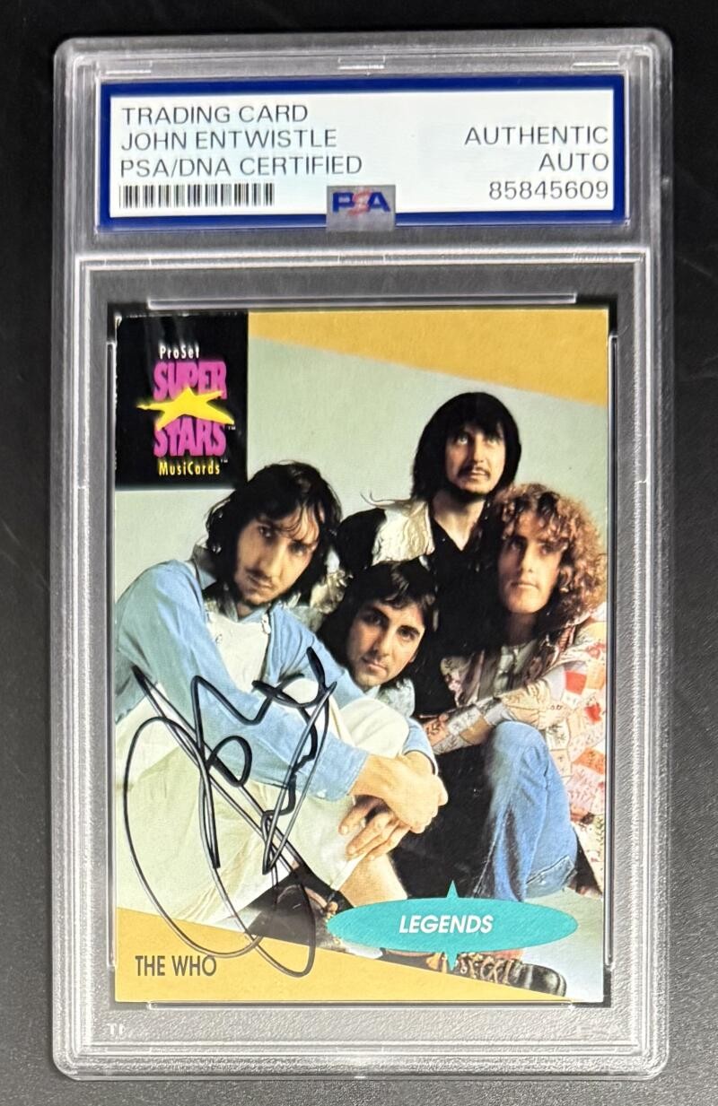 John Entwistle Signed Autograph Original PSA/DNA COA The Who Rare Trading Card