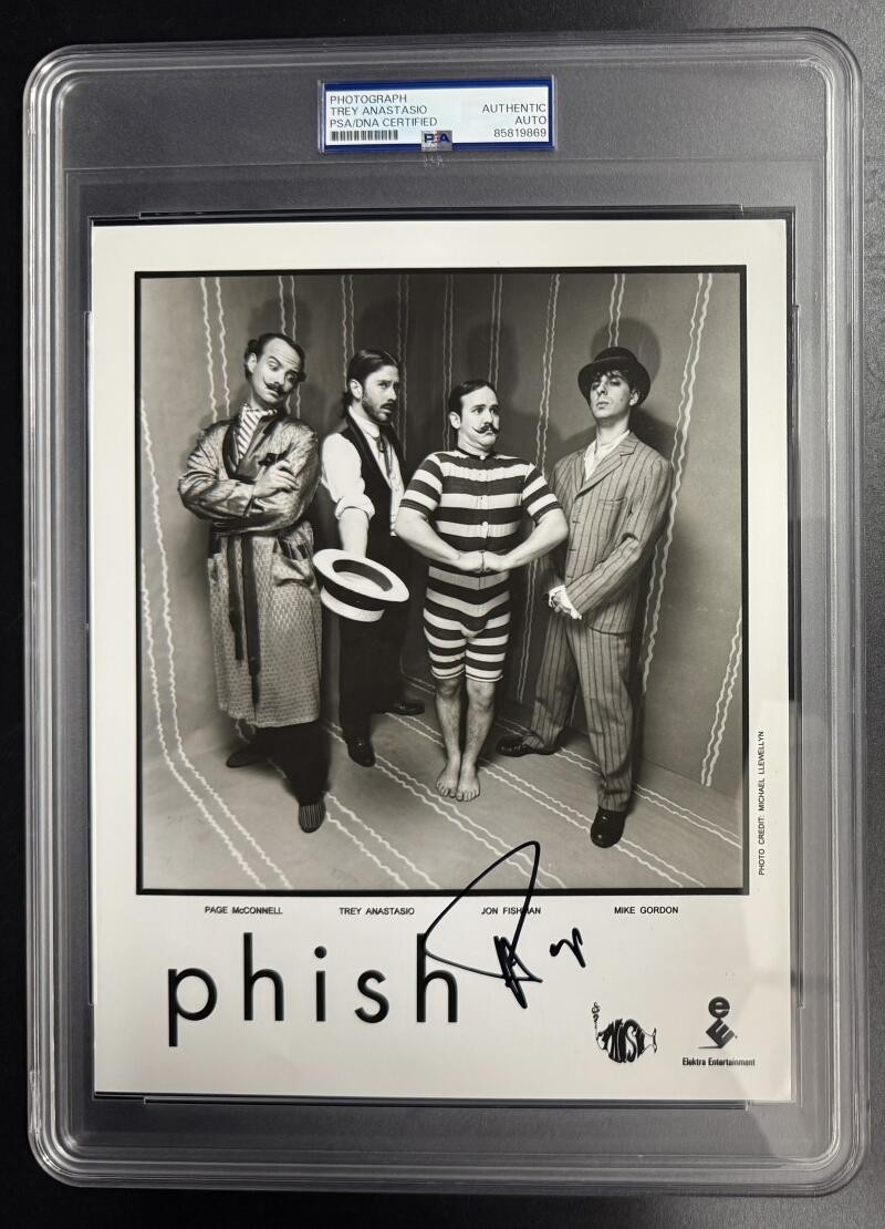 Trey Anastasio Phish Signed Autograph PSA/DNA COA Slabbed Hoist 8x10 Photo