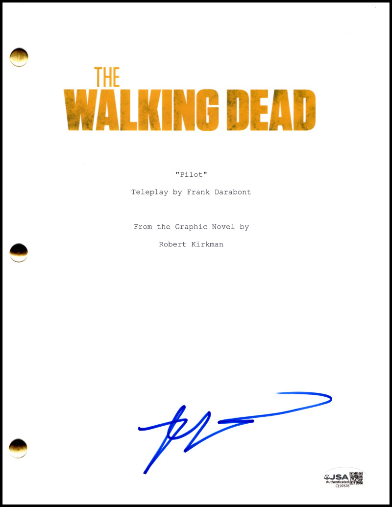 Robert Kirkman Signed Autograph The Walking Dead Pilot Script Screenplay JSA COA