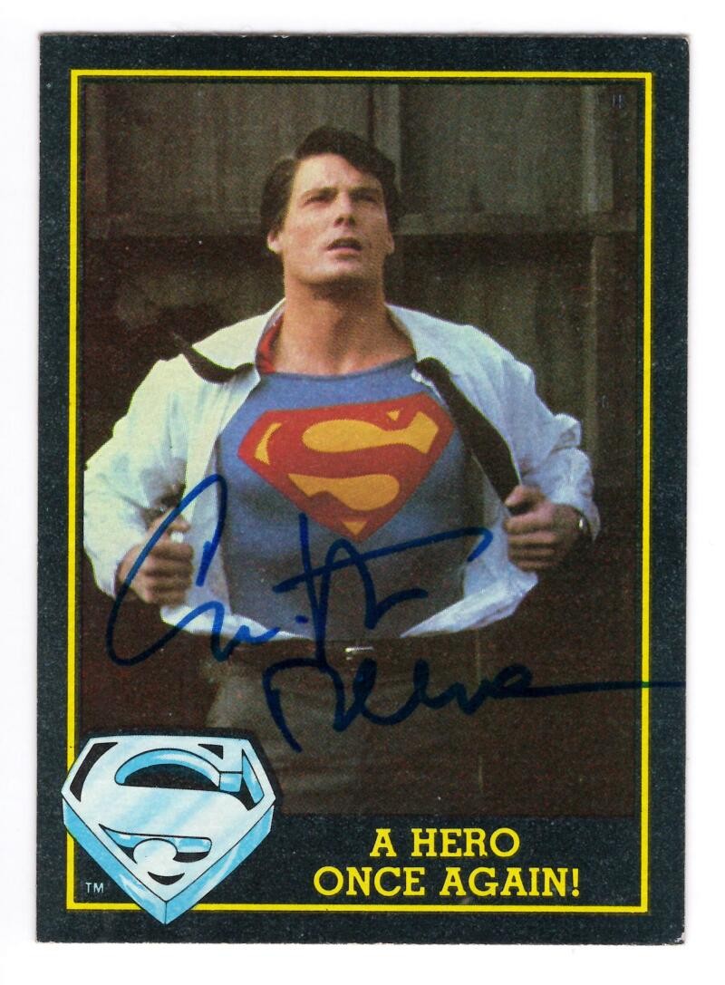 Christopher Reeve Signed Autograph 1983 Superman III Trading Card #67 w/ JSA LOA