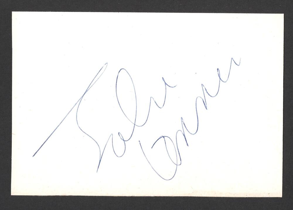 John Lennon The Beatles Signed Autograph 3x4 Bold Cut Signature Card JSA COA