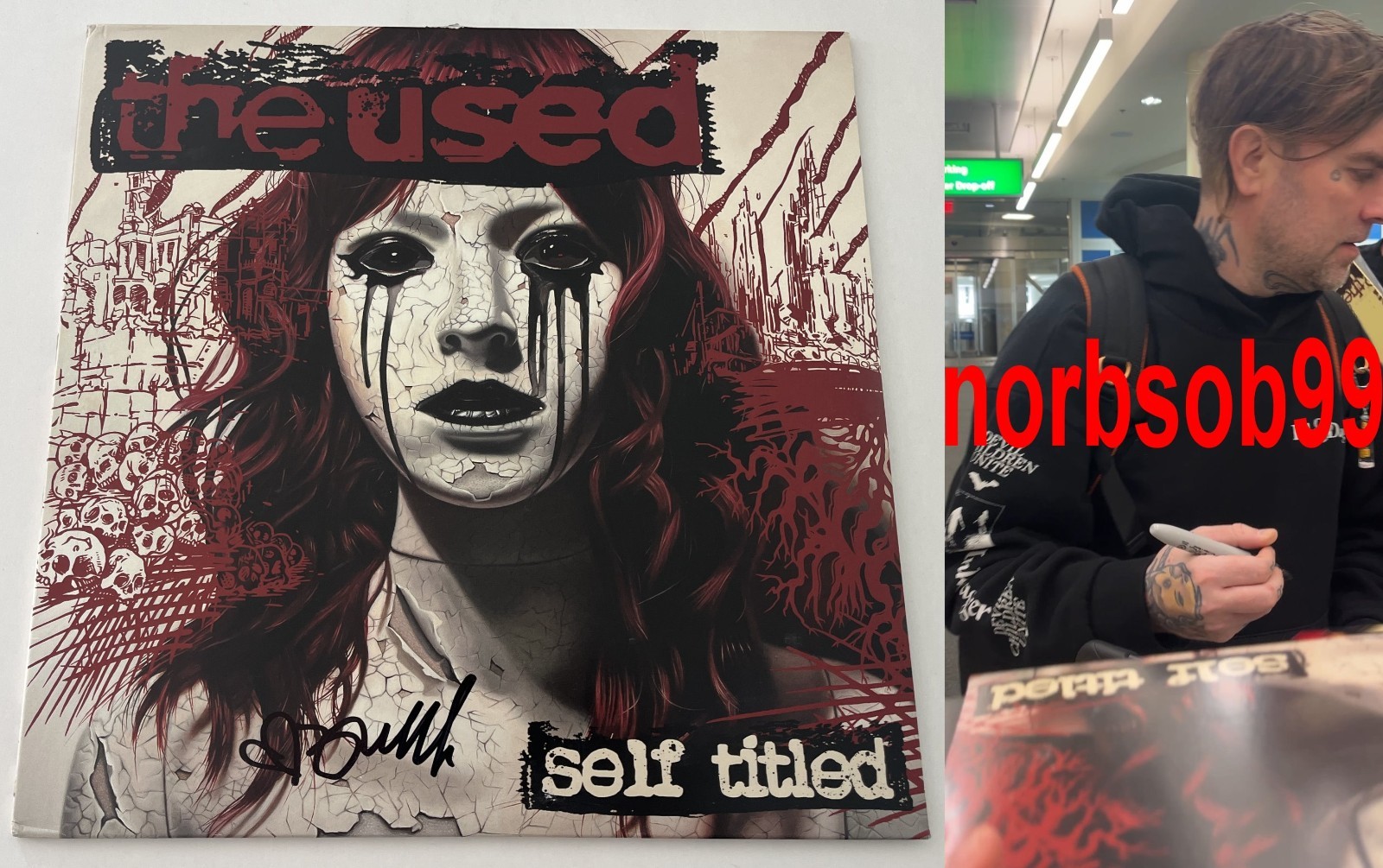 BERT MCCRACKEN THE USED SIGNED SELF TITLED VINYL w/EXACT PROOF & BECKETT COA