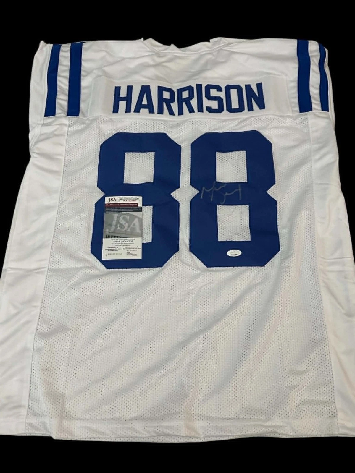 Marvin Harrison Indianapolis Colts HOF Super Bowl Signed Autograph Jersey JSA