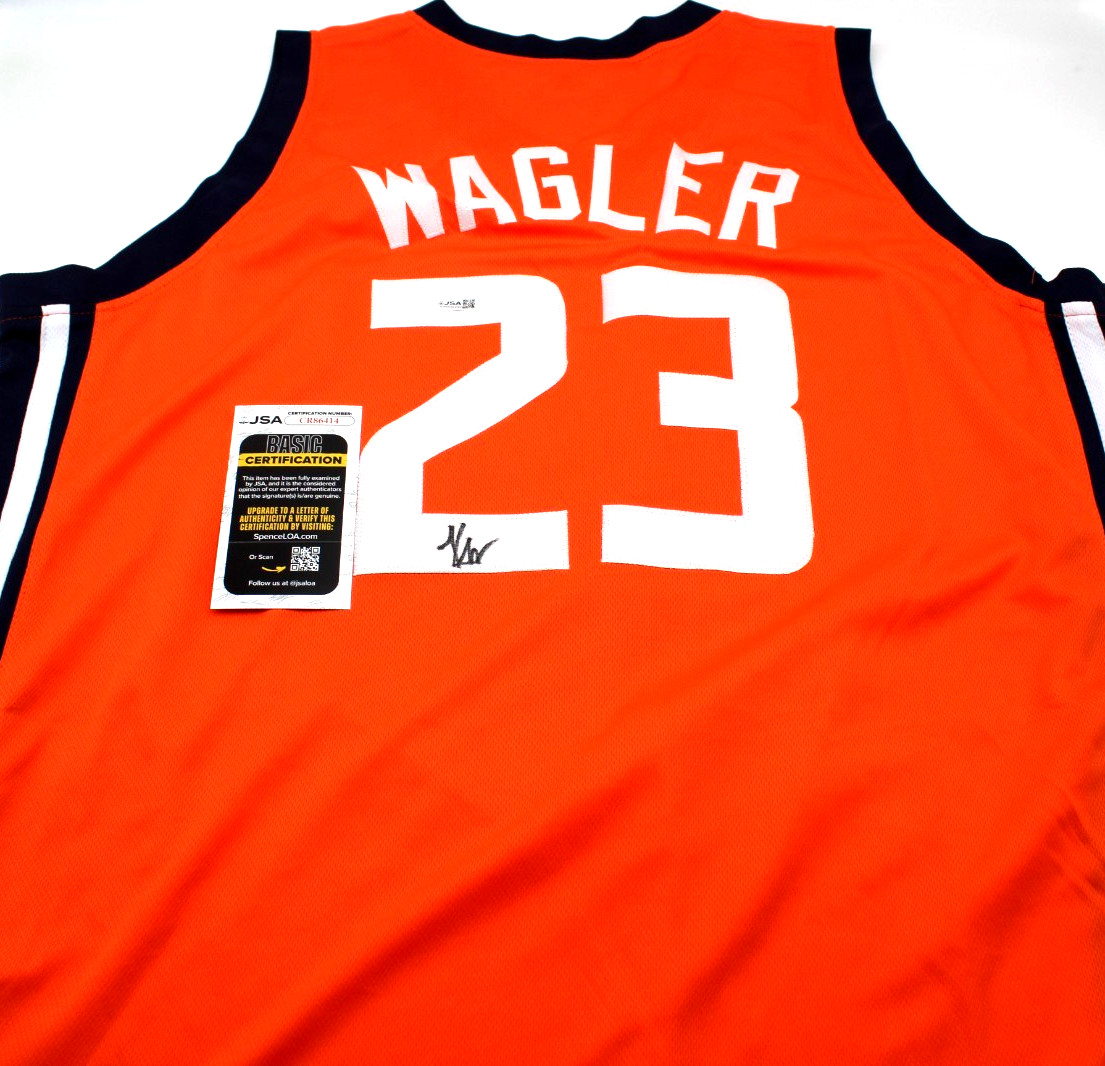 Keaton Wagler Signed Custom Illinois Fighting Illini Basketball Jersey JSA COA