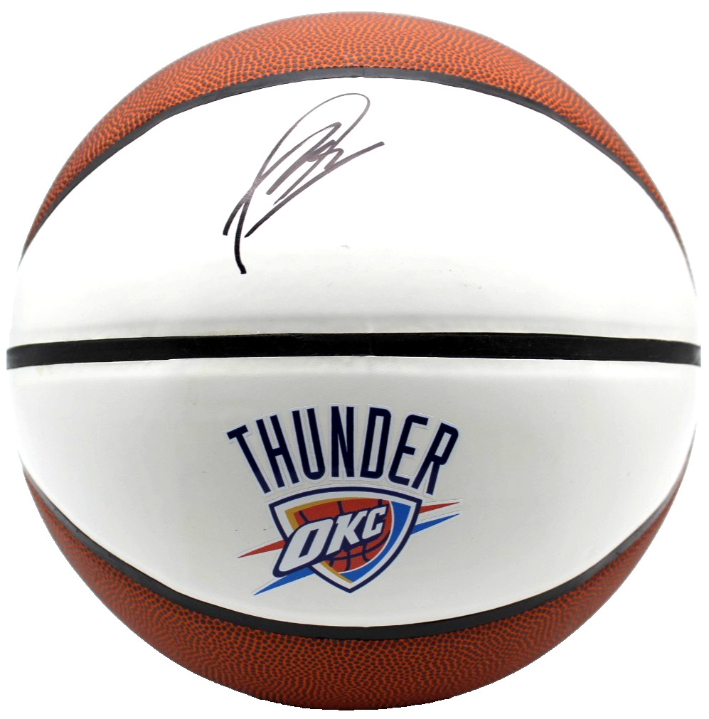 Aday Mara Signed Oklahoma City Thunder Basketball w/JSA COA CR86221