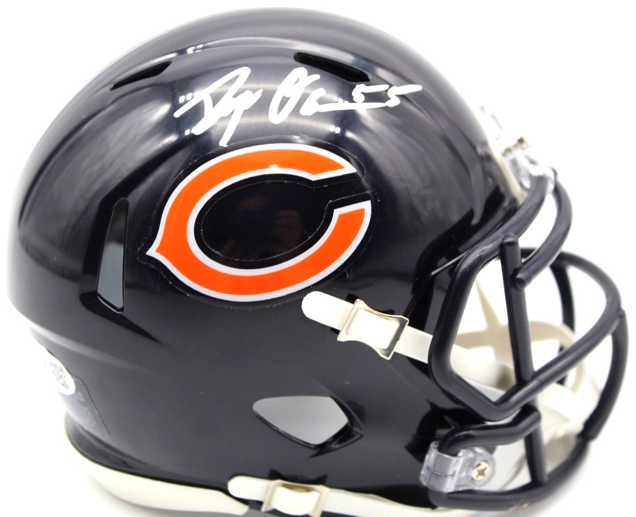 Dayo Odeyingbo Chicago Bears Signed Mini Football Helmet w/JSA COA CR86603