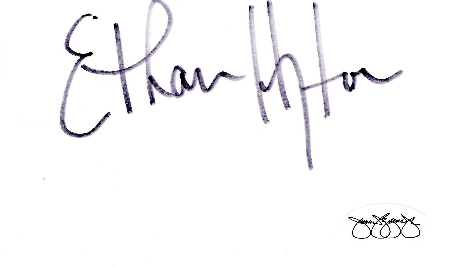 Ethan Horton North Carolina Tar Heels Los Angeles Raiders Signed Autograph JSA