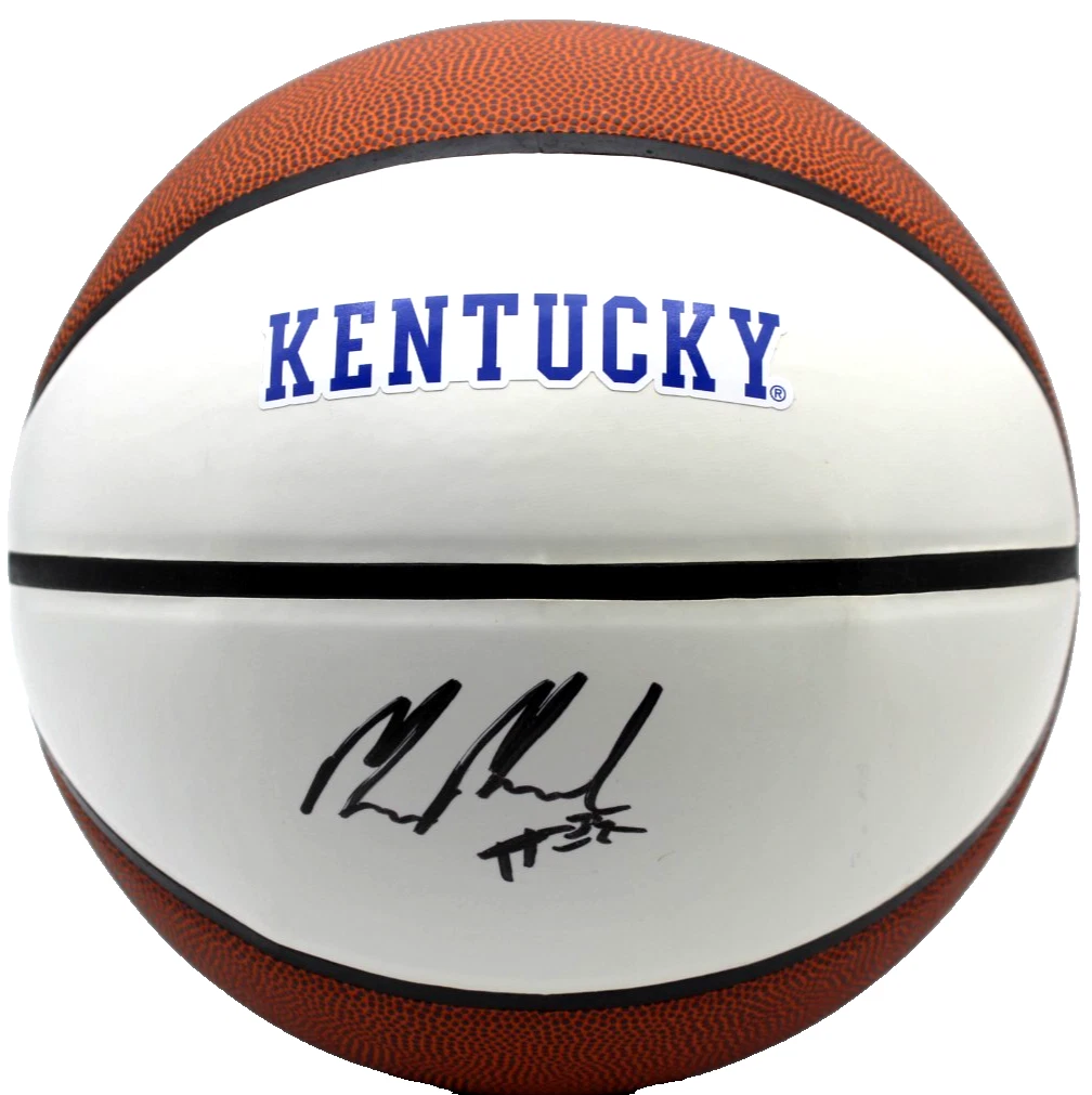 Milan Momcilovic Signed Kentucky Wildcats Logo Basketball w/JSA COA CR86299