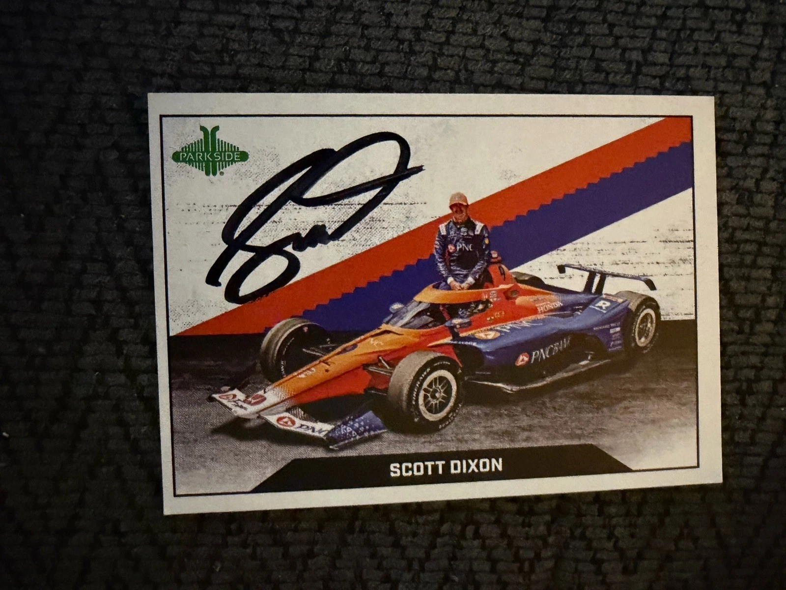 2025 Parkside Indy Car Trading Card Indianapolis 500 Signed Scott Dixon