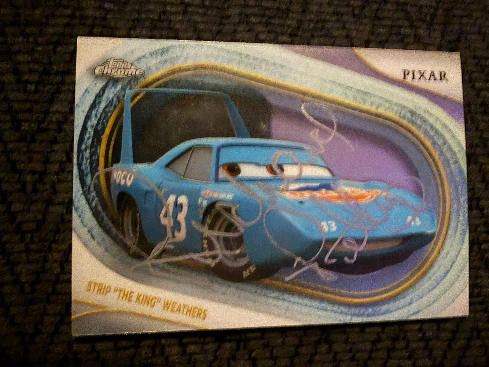 Richard Petty signed Trading Card 2025 Topps Chrome Pixar Cars The King