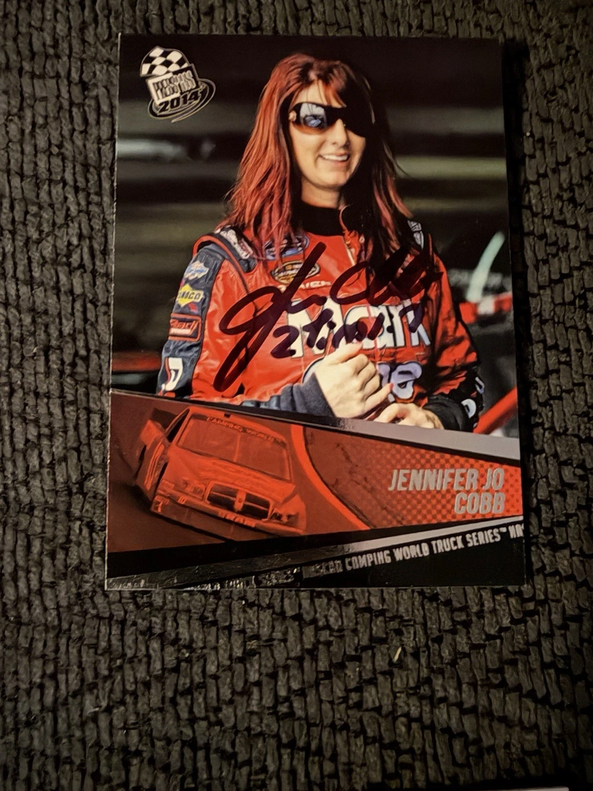 Jennifer Jo Cobb Card Nascar Dale Jarrett Autographed