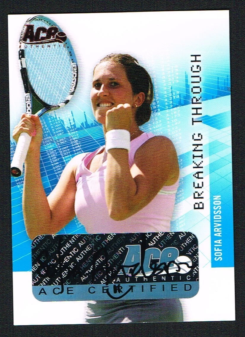 Sofia Arvidsson signed autograph auto 2007 ACE Authentic Tennis Card