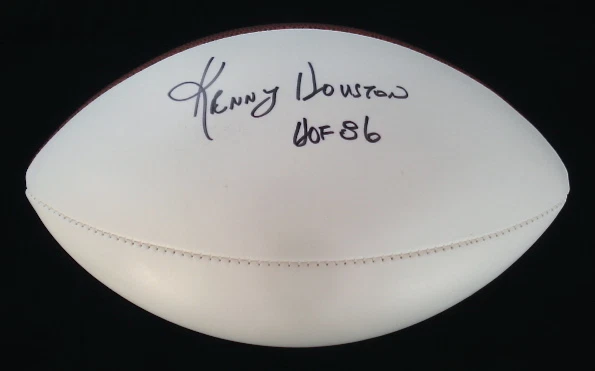 KENNY HOUSTON AUTOGRAPHED FOOTBALL (REDSKINS) W/ PROOF!