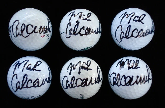 MARK CALCAVECCHIA AUTOGRAPHED GOLF BALL (PGA) W/ PROOF!