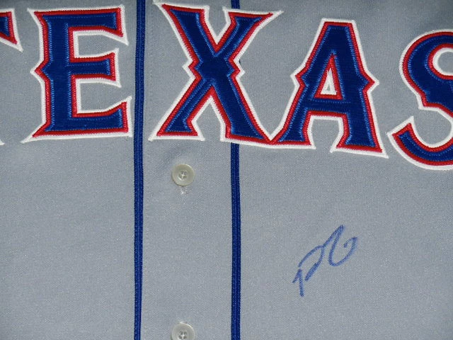 PRINCE FIELDER AUTOGRAPHED JERSEY (RANGERS) W/ PROOF!