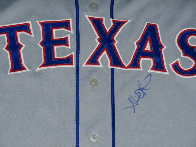 ALEX RIOS AUTOGRAPHED JERSEY (RANGERS) W/ PROOF!