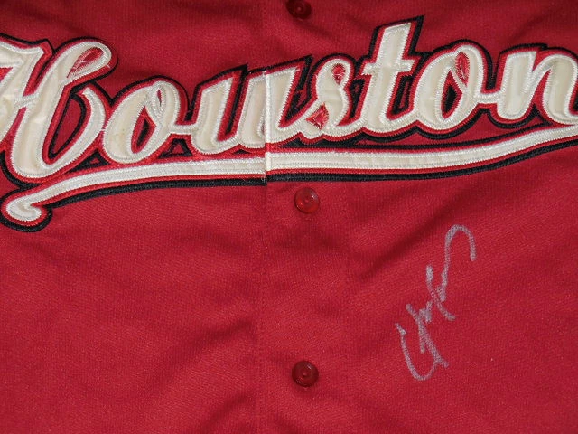 CHRIS CARTER AUTOGRAPHED JERSEY (ASTROS) W/ PROOF!