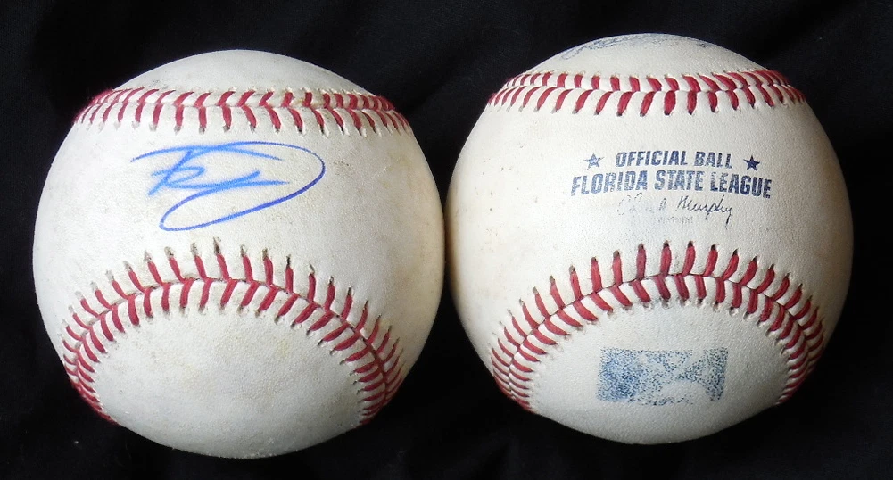 TYRELL JENKINS AUTOGRAPHED GAME USED FSL BASEBALL (CARDINALS) W/ PROOF!