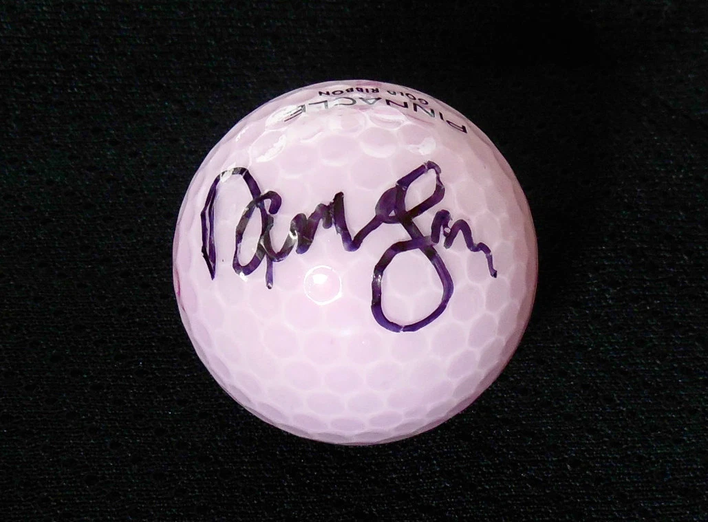 NATALIE GULBIS AUTOGRAPHED PINK GOLF BALL (LPGA) W/ PROOF!