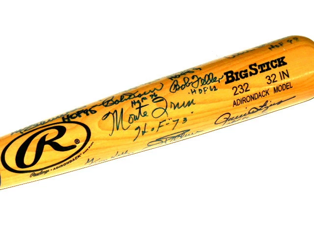 HALL OF FAME AUTOGRAPHED BAT (19 SIGNATURES) W/ PROOF!