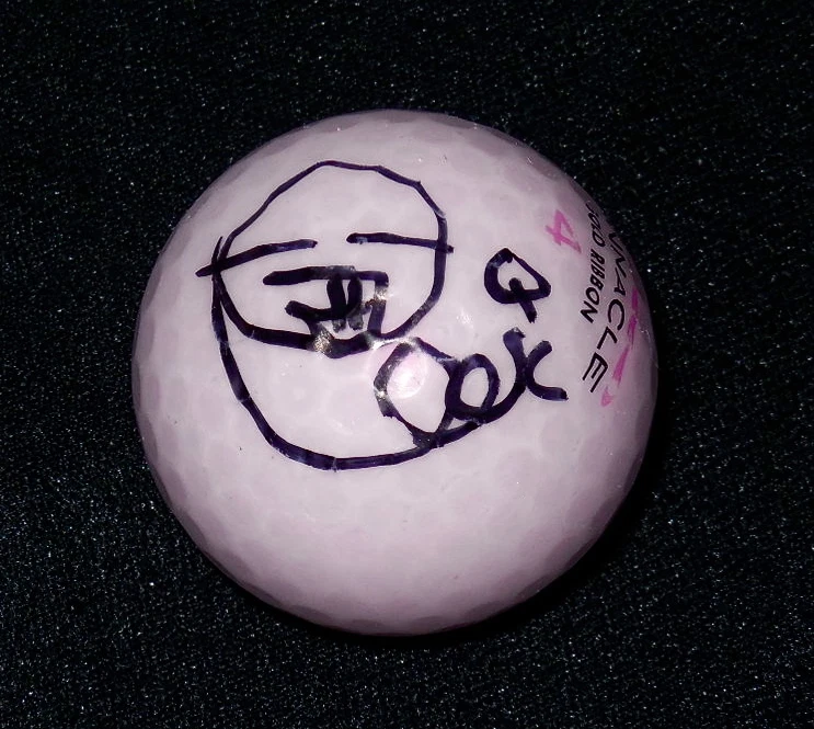 KYU JUNG BAEK AUTOGRAPHED PINK GOLF BALL (LPGA) W/ PROOF!