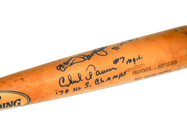 PIRATES GREATS AUTOGRAPHED ST USED BAT - Tanner, Sanguillen, Blass, Hernandez,