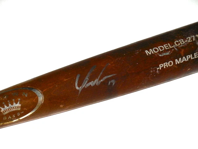 YONDER ALONSO AUTOGRAPHED BAT (PADRES) W/ PROOF! - Spring Training Used Bat!