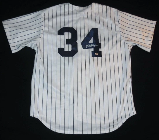 BRIAN McCANN AUTOGRAPHED JERSEY (YANKEES) W/ MLB HOLOGRAM!
