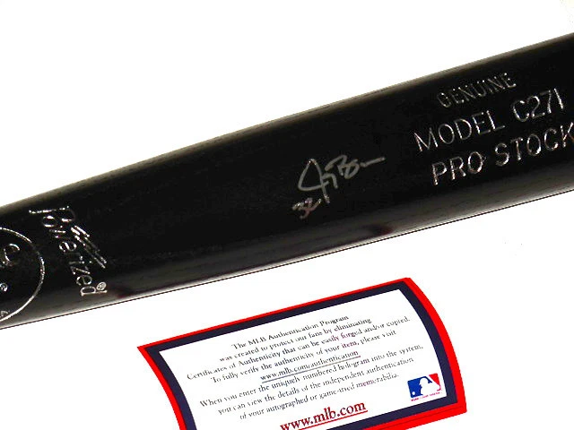 JAY BRUCE AUTOGRAPHED BAT (REDS) W/ PROOF! - MLB Authenticated!