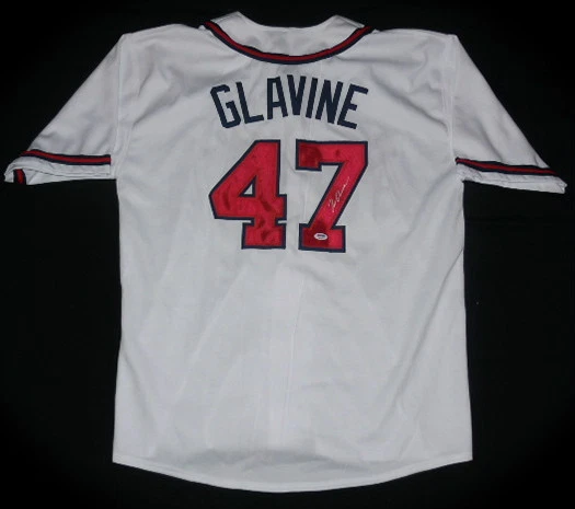TOM GLAVINE AUTOGRAPHED JERSEY (BRAVES) W/ PROOF - PSA/DNA!