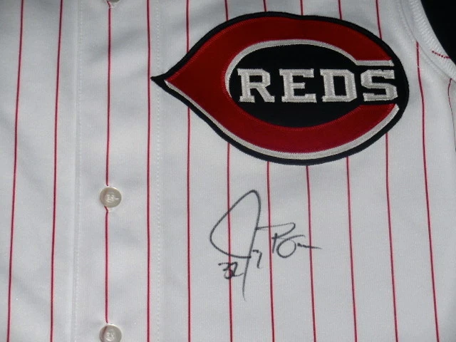 JAY BRUCE AUTOGRAPHED JERSEY (CINCINNATI REDS) W/ PROOF! - MLB HOLOGRAM!