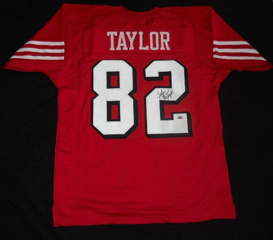 JOHN TAYLOR AUTOGRAPHED CUSTOM JERSEY (49'ERS) W/ PROOF! - GTSM COA!
