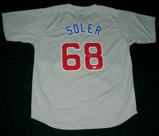JORGE SOLER AUTOGRAPHED JERSEY (CHICAGO CUBS) W/ PROOF - PSA/DNA!
