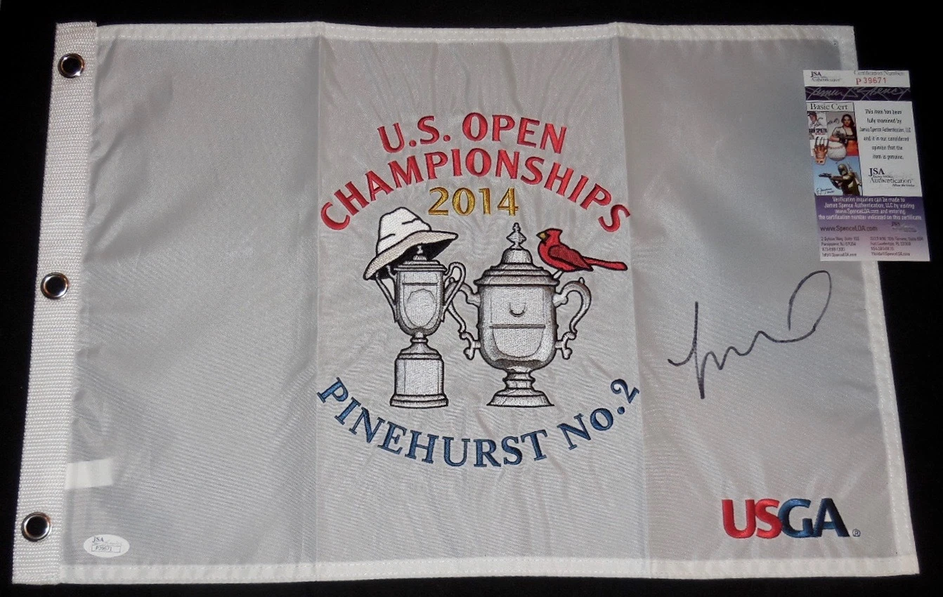 MICHELLE WIE AUTOGRAPHED GOLF FLAG (2014 OPEN CHAMPIONSHIP) - JSA COA!