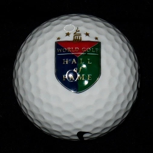 JOHNNY MILLER AUTOGRAPHED HALL OF FAME LOGO GOLF BALL (PGA) W/ PROOF!