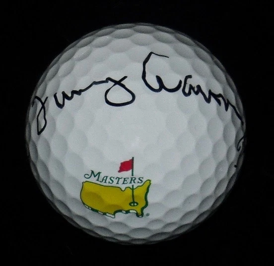 TOMMY AARON AUTOGRAPHED MASTERS LOGO GOLF BALL (PGA) W/ PROOF!