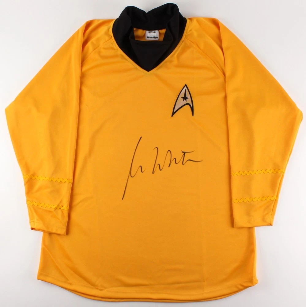 WILLIAM SHATNER AUTOGRAPHED STAR TREK UNIFORM SHIRT (CAPT. KIRK) - JSA COA!