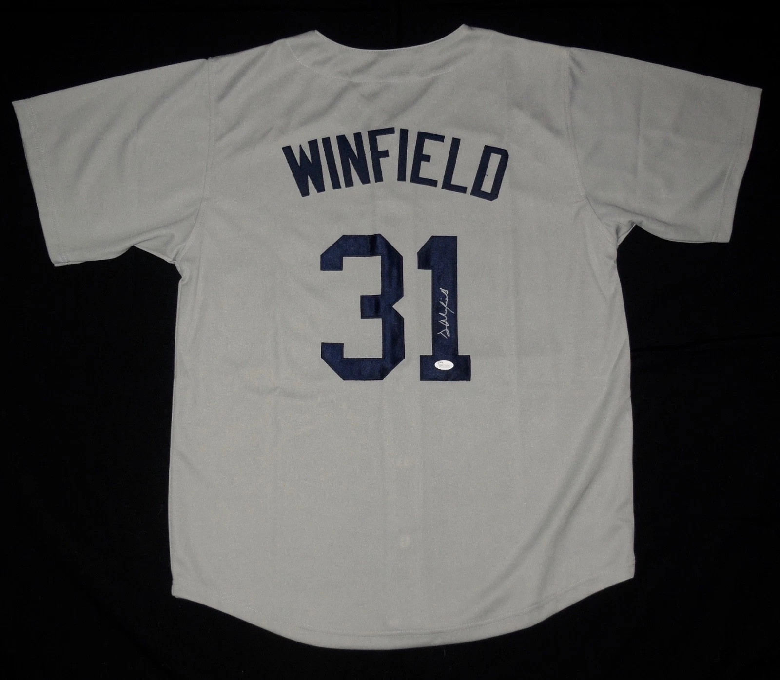 DAVE WINFIELD AUTOGRAPHED CUSTOM JERSEY (NEW YORK YANKEES) - JSA COA!