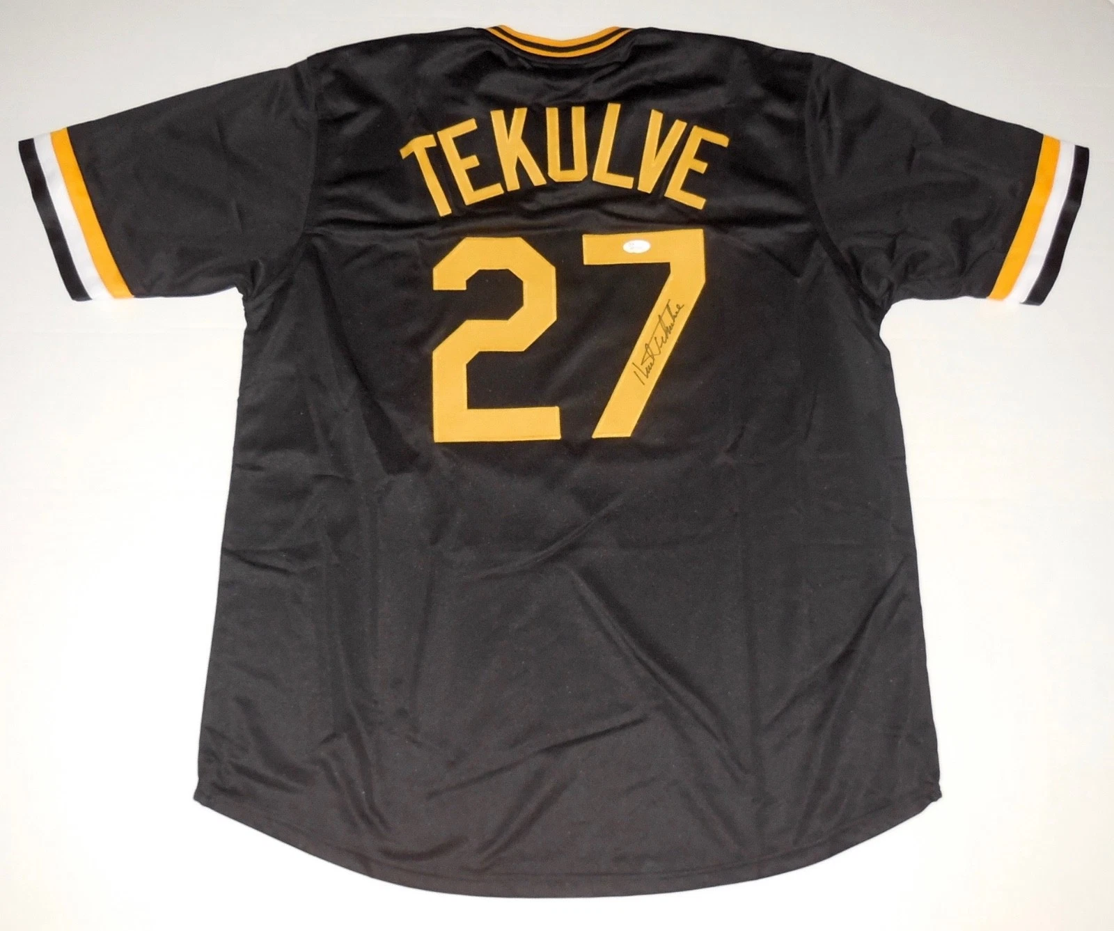 KENT TEKULVE AUTOGRAPHED CUSTOM JERSEY (PITTSBURGH PIRATES) - JSA COA!