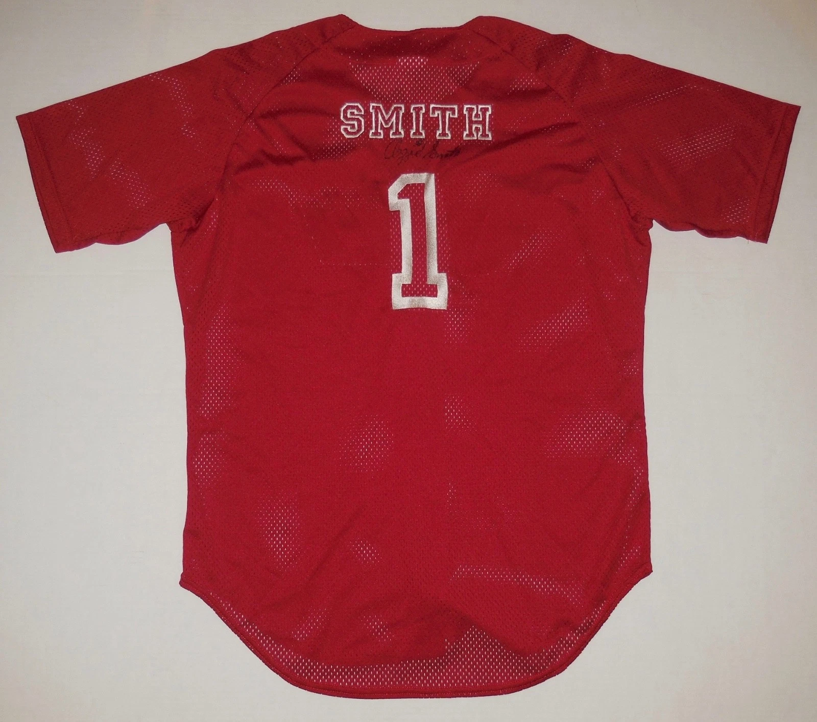 OZZIE SMITH AUTOGRAPHED RAWLINGS 2000 NABISCO ALL-STARS JERSEY (CARDINALS)