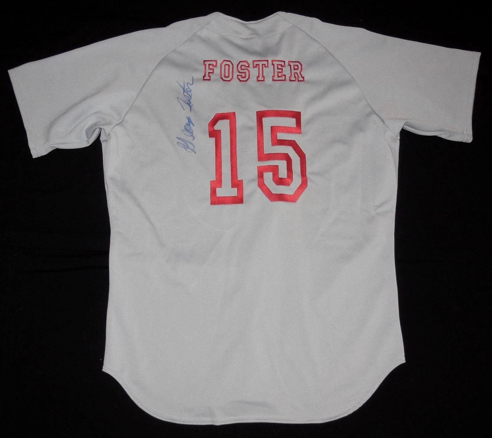 GEORGE FOSTER AUTOGRAPHED RAWLINGS 2000 NABISCO ALL-STARS JERSEY (REDS)