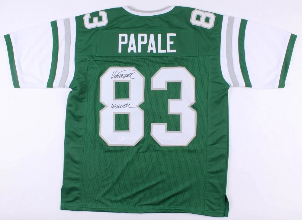 VINCE PAPALE AUTOGRAPHED CUSTOM JERSEY (EAGLES / INVINCIBLE) - JSA COA!
