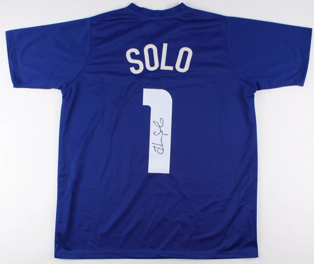 HOPE SOLO AUTOGRAPHED JERSEY (GOLD MEDALIST / WORLD CUP CHAMPION) - JSA COA!