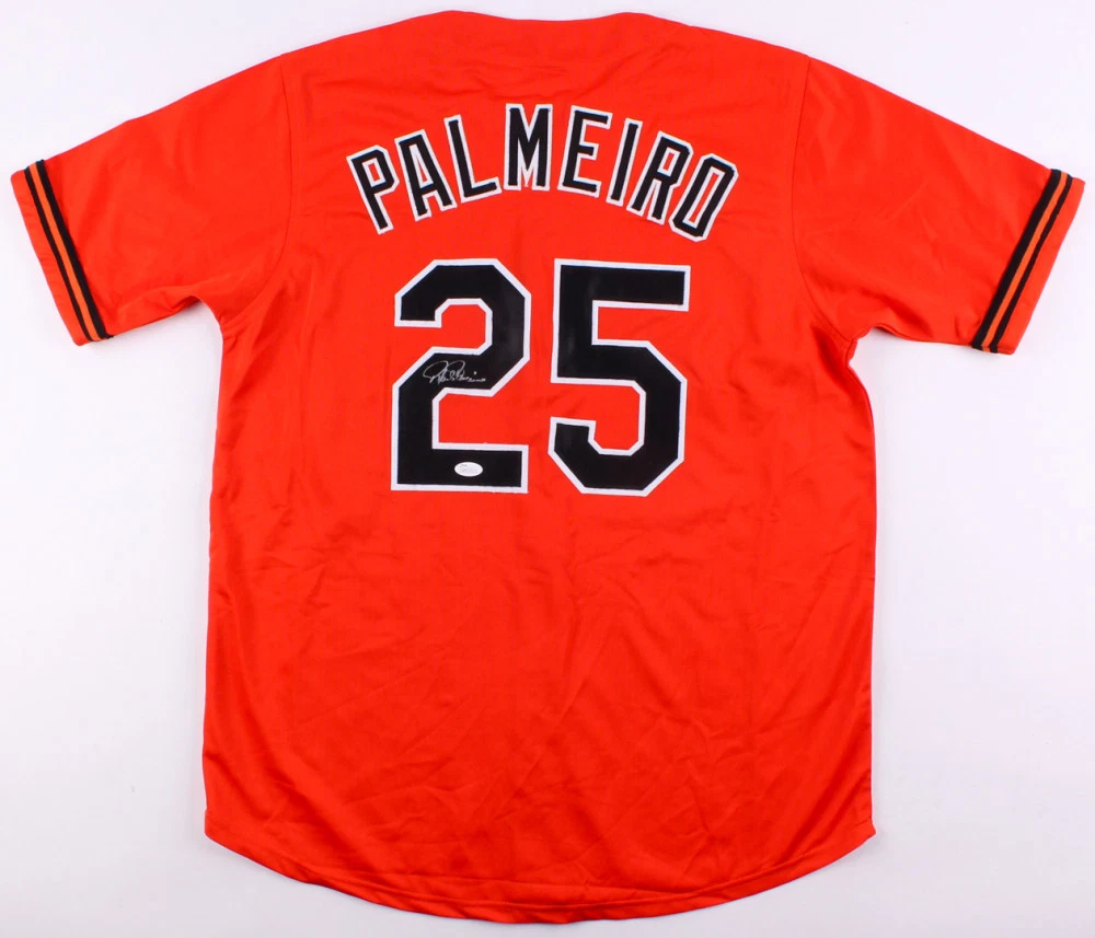 RAFAEL PALMEIRO AUTOGRAPHED CUSTOM JERSEY (BALTIMORE ORIOLES) - JSA COA!