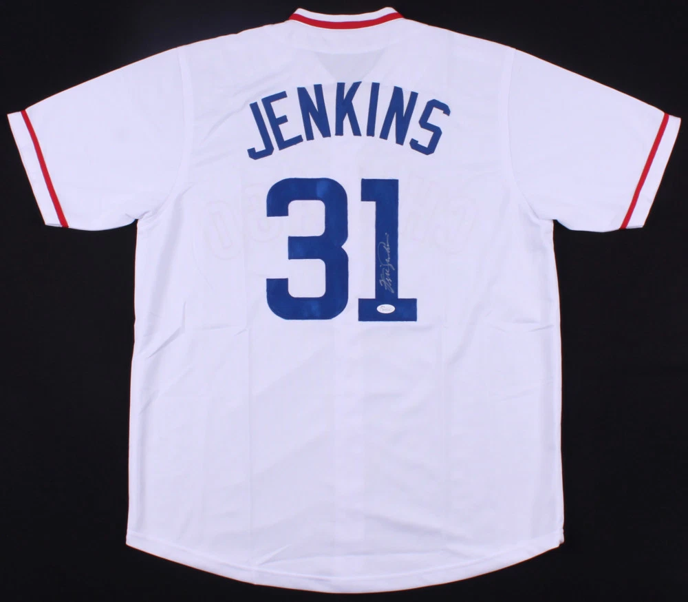 FERGUSON JENKINS AUTOGRAPHED CUSTOM JERSEY (CHICAGO CUBS) - JSA COA!