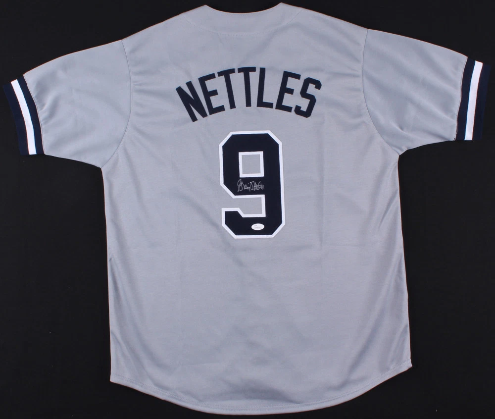 GRAIG NETTLES AUTOGRAPHED CUSTOM JERSEY (NEW YORK YANKEES) - JSA COA!