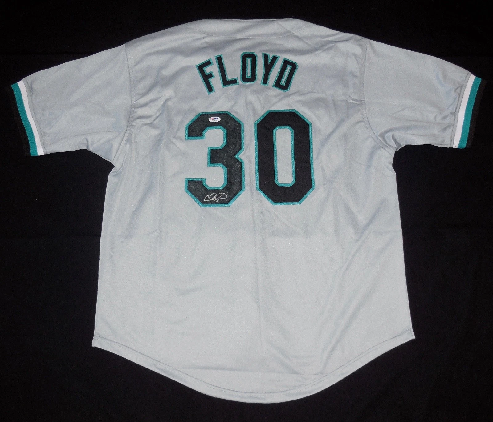 CLIFF FLOYD AUTOGRAPHED JERSEY (FLORIDA MARLINS) - PSA DNA!