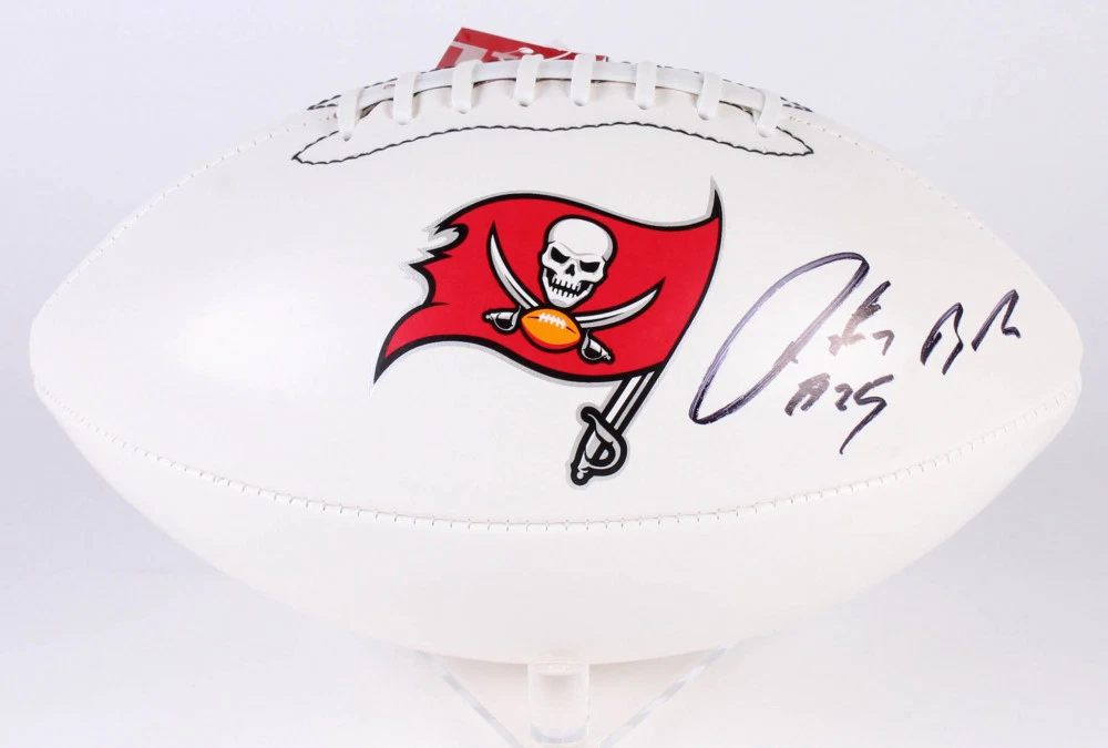 PEYTON BARBER AUTOGRAPHED FOOTBALL (TAMPA BAY BUCCANEERS) - PSA DNA!
